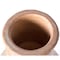 Vintiquewise Outdoor Clay Chiminea Sun Design Charcoal Burning Fire Pit with Metal Stand QI003973 - alternate 2